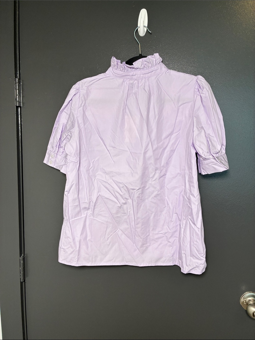 NWT Avara Sherry Lilac Embroidered Button Up Top Sz S - Picture 6 of 8